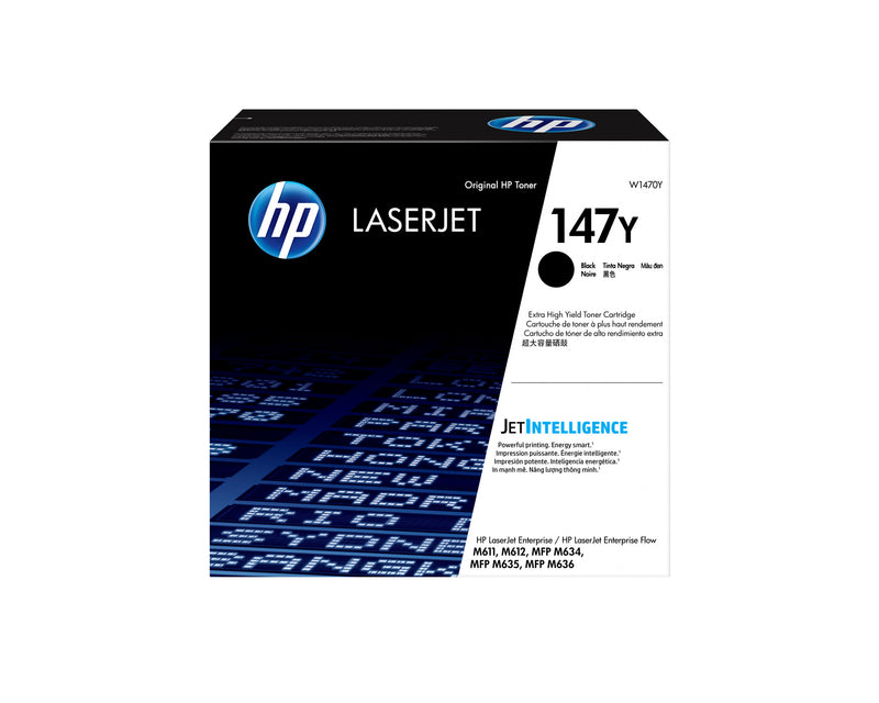 HP 147Y Original LaserJet-tonerpatron med ekstrahøj kapacitet, sort