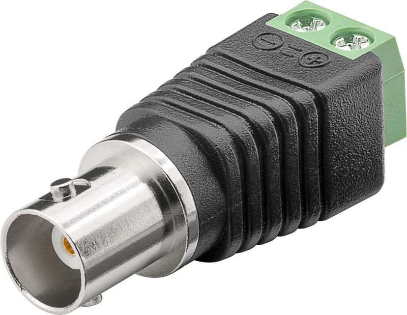 Goobay 76739 kabel kønsskifter Terminal Block 2-pin BNC Sort
