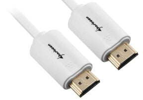 Sharkoon 2m, 2xHDMI HDMI-kabel HDMI Type A (Standard) Hvid