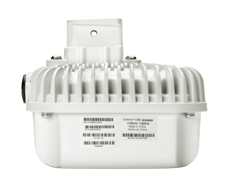 HPE Aruba Networking AP-567 (RW) 802.11ax Dual 2x2 Radio Integrated Directional Antennas Outdoor AP 1774 Mbit/s Hvid Strøm over Ethernet (PoE)