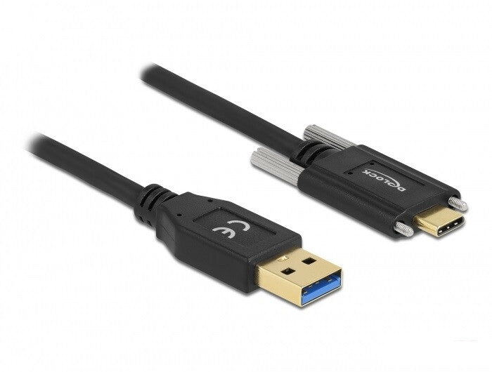 DeLOCK 84019 USB-kabel USB 3.2 Gen 2 (3.1 Gen 2) 2 m USB A USB C 10 Gbit/sek. Sort