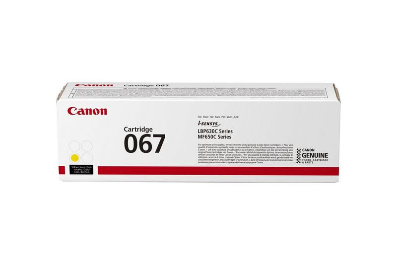 Canon 067 tonerpatron 1 stk Original Gul