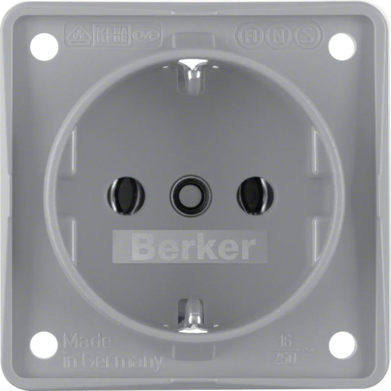 Berker 941852506 stikkontakt Type F Grå