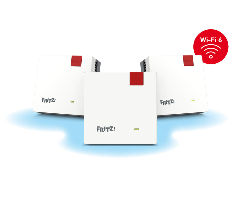 Mesh Set 1600 Dual-band (2,4 GHz / 5 GHz) Wi-Fi 6 (802.11ax) Rød, Hvid 1 Intern