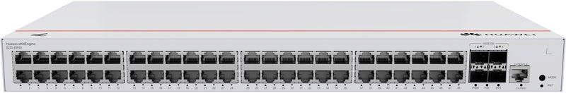 HUAWEI eKit S220 Series S220-48P4X Administreret L2 Gigabit Ethernet (10/100/1000) Strøm over Ethernet (PoE) 1U Grå
