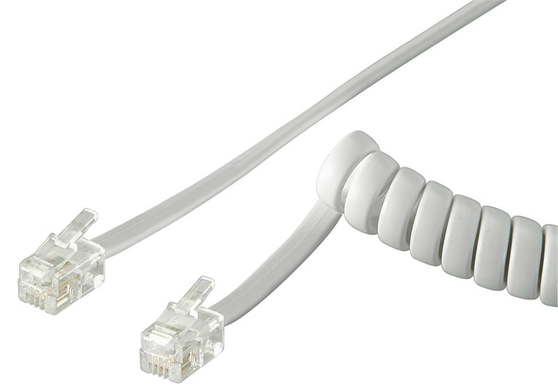 Goobay 50246 telefonkabel 2 m Hvid