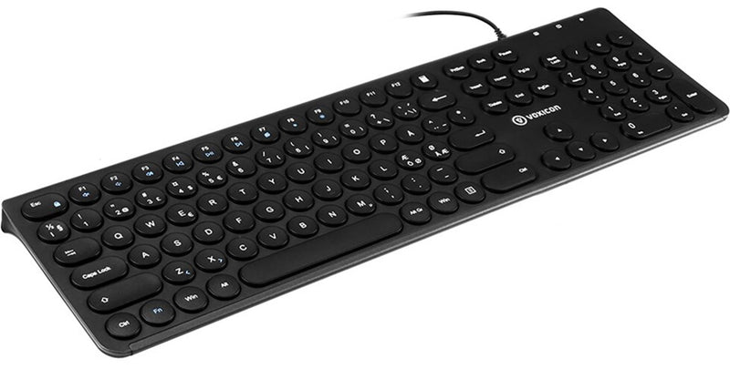Voxicon DK-282W-B tastatur Kontor USB QWERTY Nordisk Sort