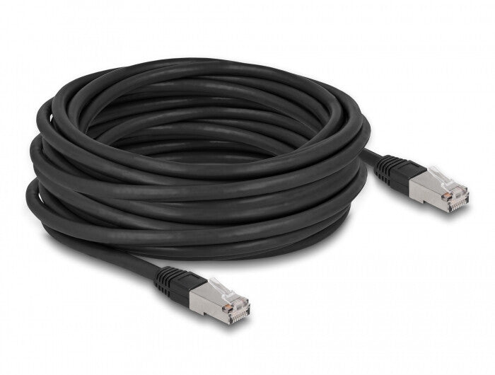 DeLOCK 80130 netværkskabel Sort 10 m Cat6a S/FTP (S-STP)
