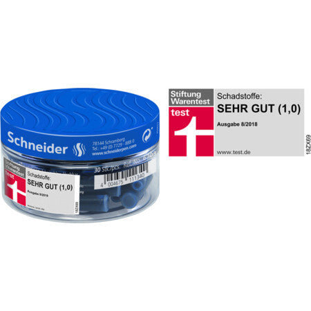 Schneider Schreibgeräte Schneider Tintenpatronen Tynd Blå 30 stk
