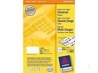 Avery Universal Labels, White 52,5x29,7mm (200) selvklæbende etiket 8000 stk