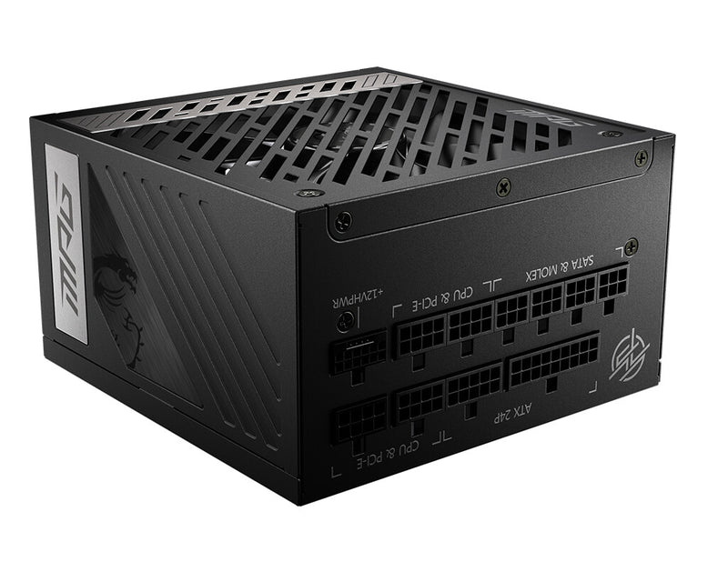 MSI MPG A1000G PCIE5 enhed til strømforsyning 1000 W 20+4 pin ATX ATX Sort