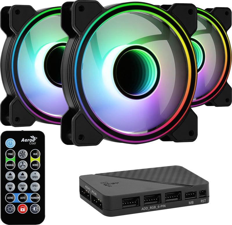 Aerocool Mirage 12 ARGB Pro Computerkabinet Ventilator 12 cm Sort