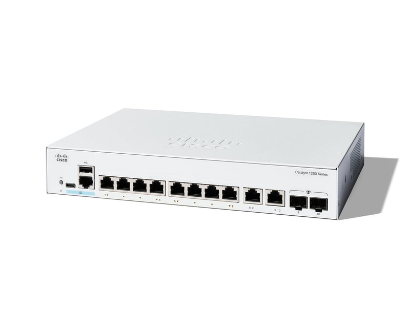 Cisco Catalyst 1200 Administreret L2 Gigabit Ethernet (10/100/1000) 1U Hvid