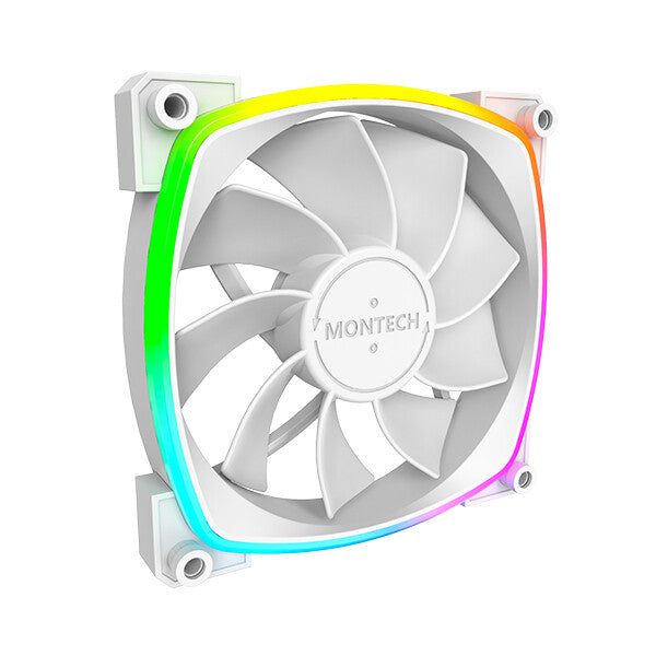 Montech RX120 PWM Processor Ventilator 12 cm Hvid 1 stk