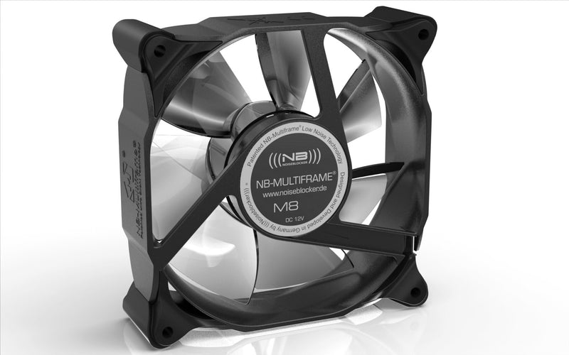 Blacknoise M8-3 Computerkølesystem Computerkabinet Ventilator 8 cm Sort 1 stk