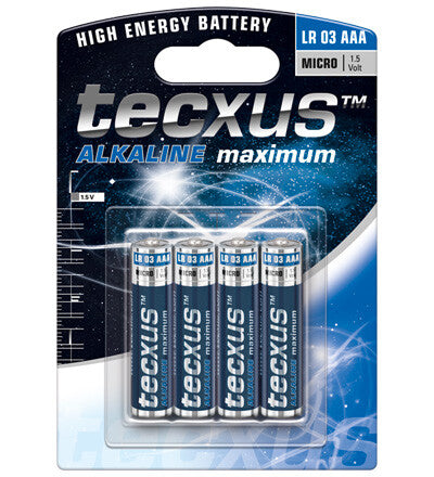 Tecxus LR03 4-BL Engangsbatteri AAA Alkaline