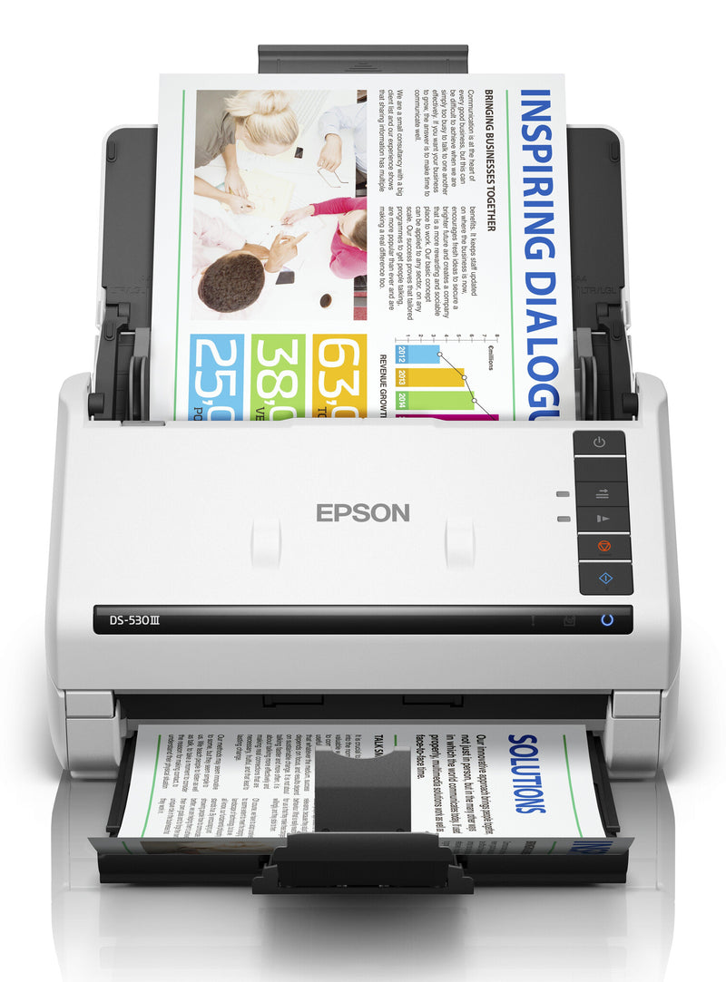 Epson WorkForce DS-530III Skanner med papir-tilførsel 600 x 600 dpi A4 Hvid