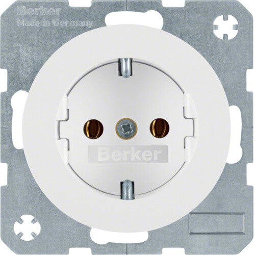 Hager 47432089 stikkontakt Type F Hvid