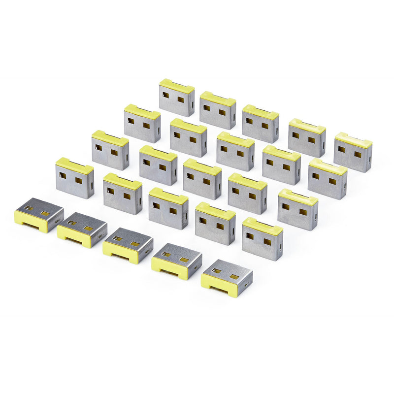 StarTech.com 25P-USB-A-BLOCKER portblokering USB Type-A Sølv, Grøn Plast 25 stk