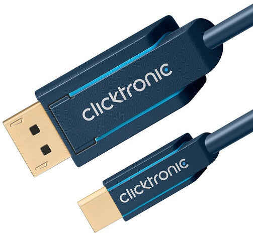 ClickTronic 70737 DisplayPort kabel 1 m Mini DisplayPort Blå