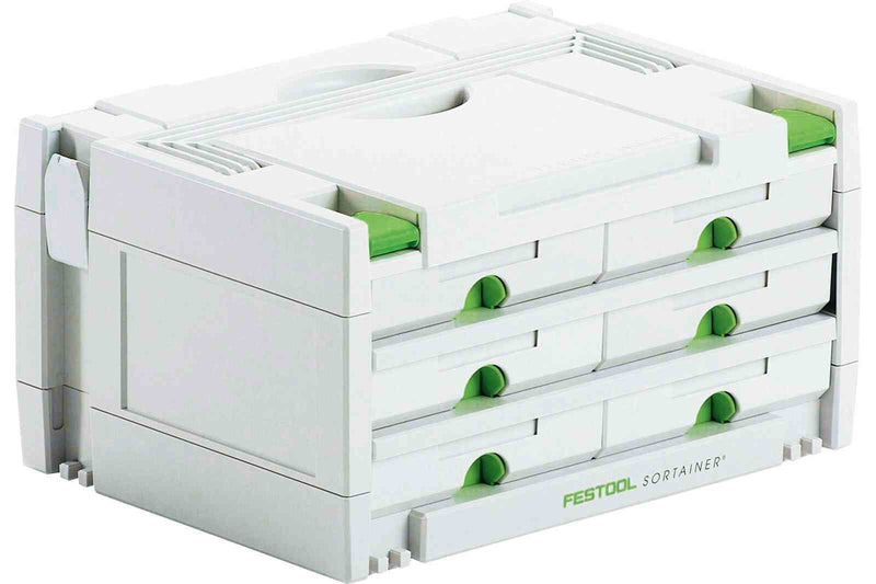 Festool SYS 3-SORT/6 Værktøjskasse Grøn, Hvid