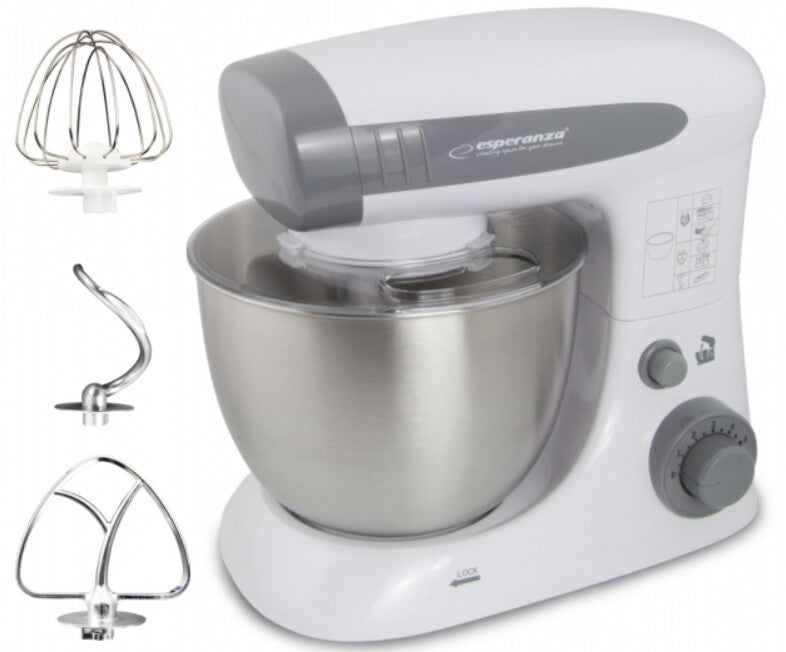 Esperanza EKM024 røremaskine og mikser Bordmixer 800 W Grå