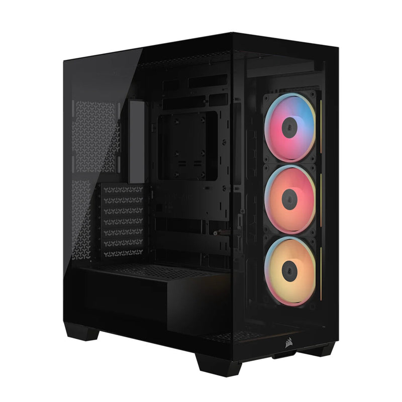 Corsair Midi Tower 3500X LXR LINK TG Sort