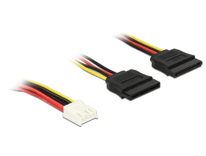 DeLOCK 0.3m, Floppy 4p/2x SATA 15p 0,3 m