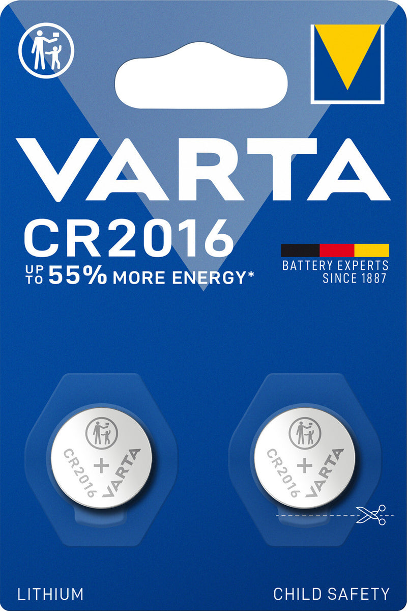 Varta 06016 Engangsbatteri CR2016 Lithium
