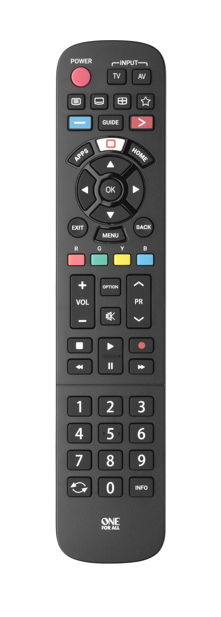 One For All TV Replacement Remotes TV-erstatningsfjernbetjening fra Panasonic