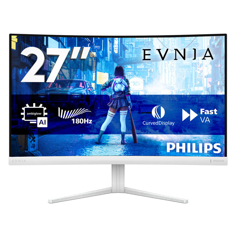 Philips Evnia 5000 27M2C5201L/00 computerskærm 68,6 cm (27") 1920 x 1080 pixel Fuld HD LCD Hvid