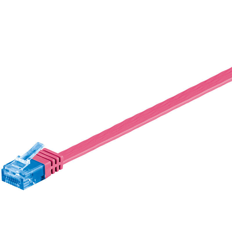 Goobay RJ-45 CAT 6a 0.5m netværkskabel Magenta 0,5 m Cat6a U/UTP (UTP)