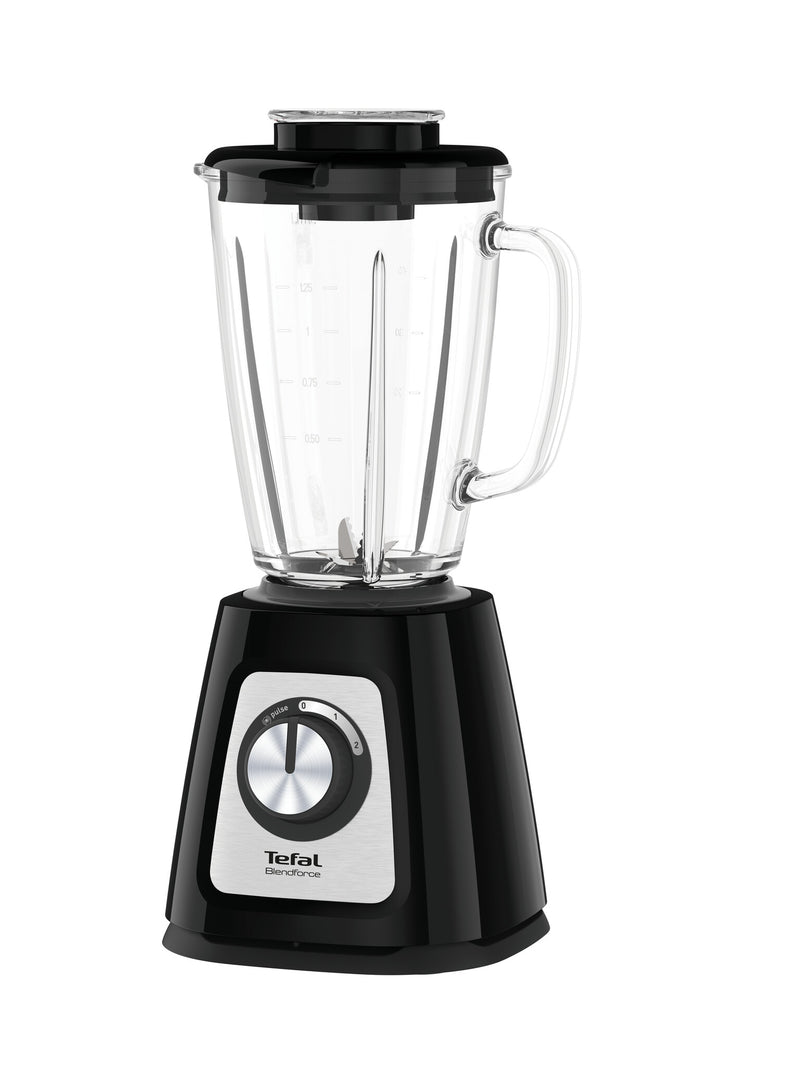 Tefal BlendForce II BL4358 1,25 L Bordplade blender 800 W Sort, Børstet stål