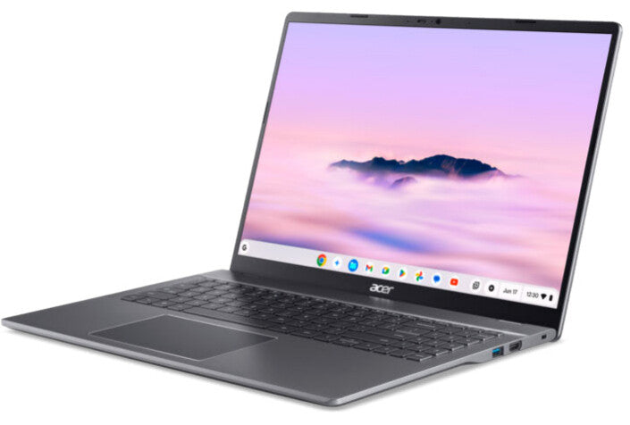 Acer Chromebook CB516-1H-33JX Intel Core 3 100U 40,6 cm (16") WUXGA 8 GB LPDDR5x-SDRAM 256 GB SSD Wi-Fi 6E (802.11ax) ChromeOS Grå QWERTZ Tysk