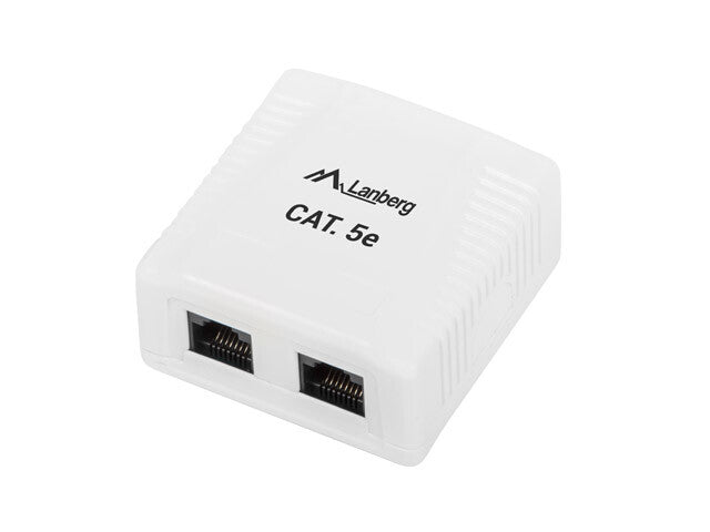 Lanberg OU5-0002-W stikdåse RJ-45 Hvid