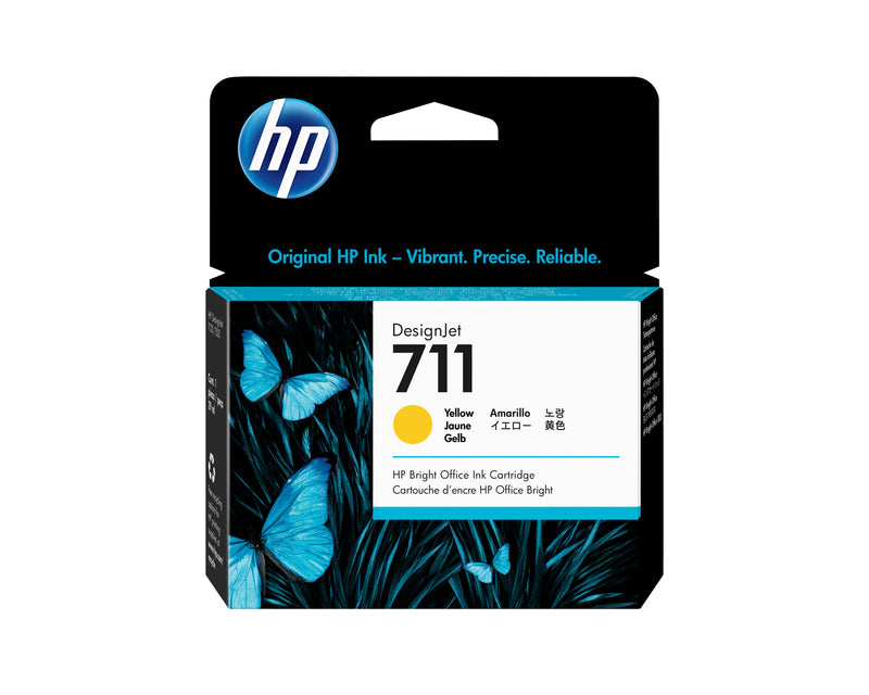 HP 711 DesignJet-blækpatron med 29 ml, gul