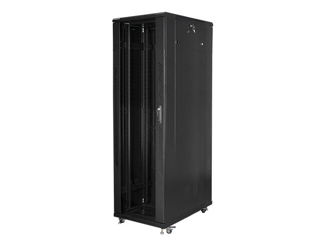 Lanberg FF01-8042-12B stativ 42U Fritstående reol Sort