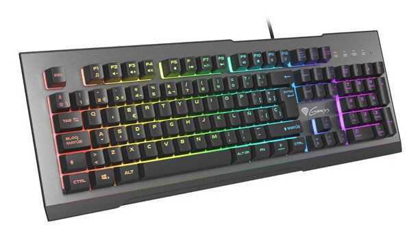 GENESIS Rhod 500 RGB tastatur Spil USB QWERTY Spansk Sort, Grå