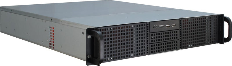 Inter-Tech 2U-20255 Stativ Sort, Rustfrit stål