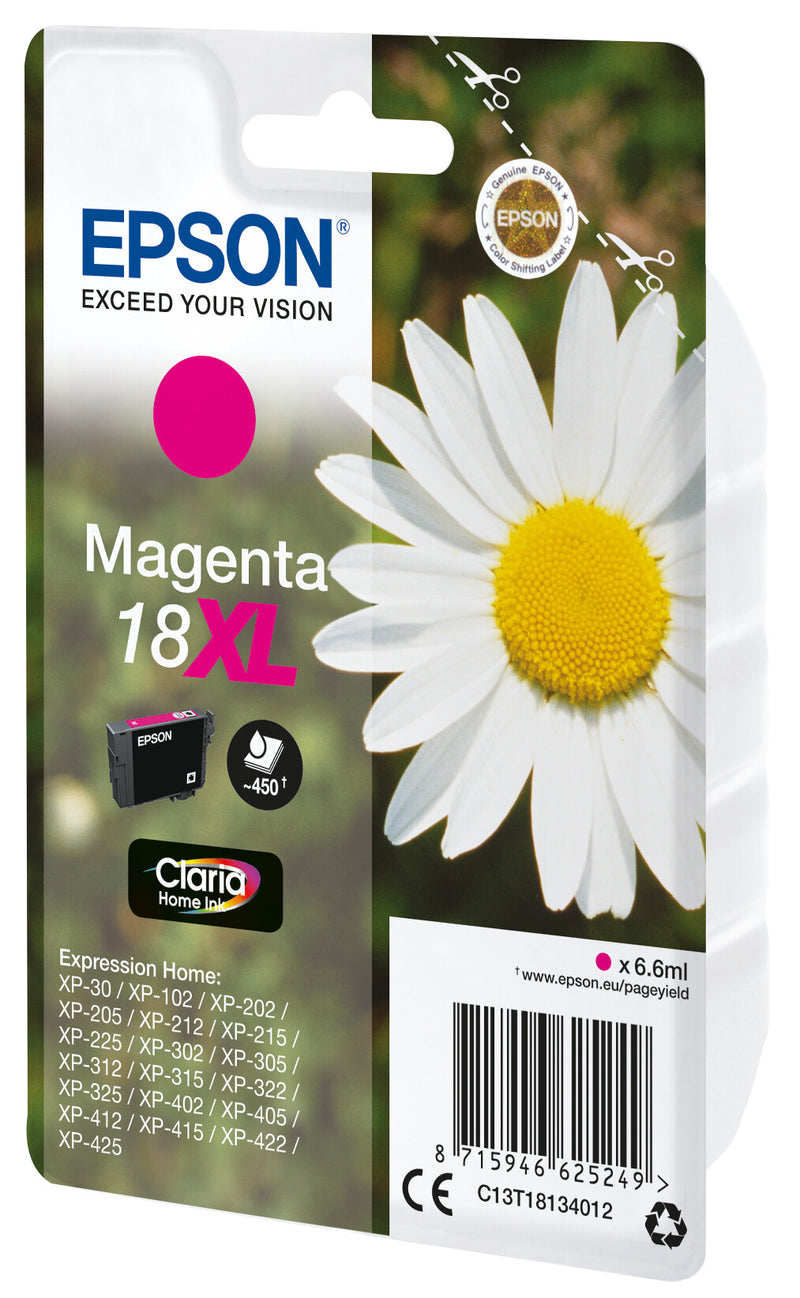 Epson Daisy C13T18134012 blækpatron 1 stk Original Højt (XL) udbytte Magenta