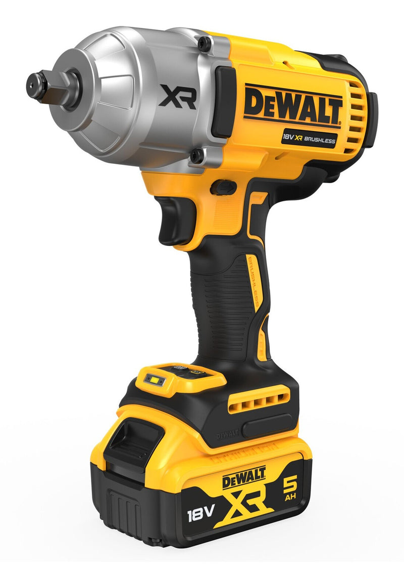 DeWALT DCF900P2T-QW elektrisk skiftenøgle 1/2" 1898 Nm Sort, Gul 18 V