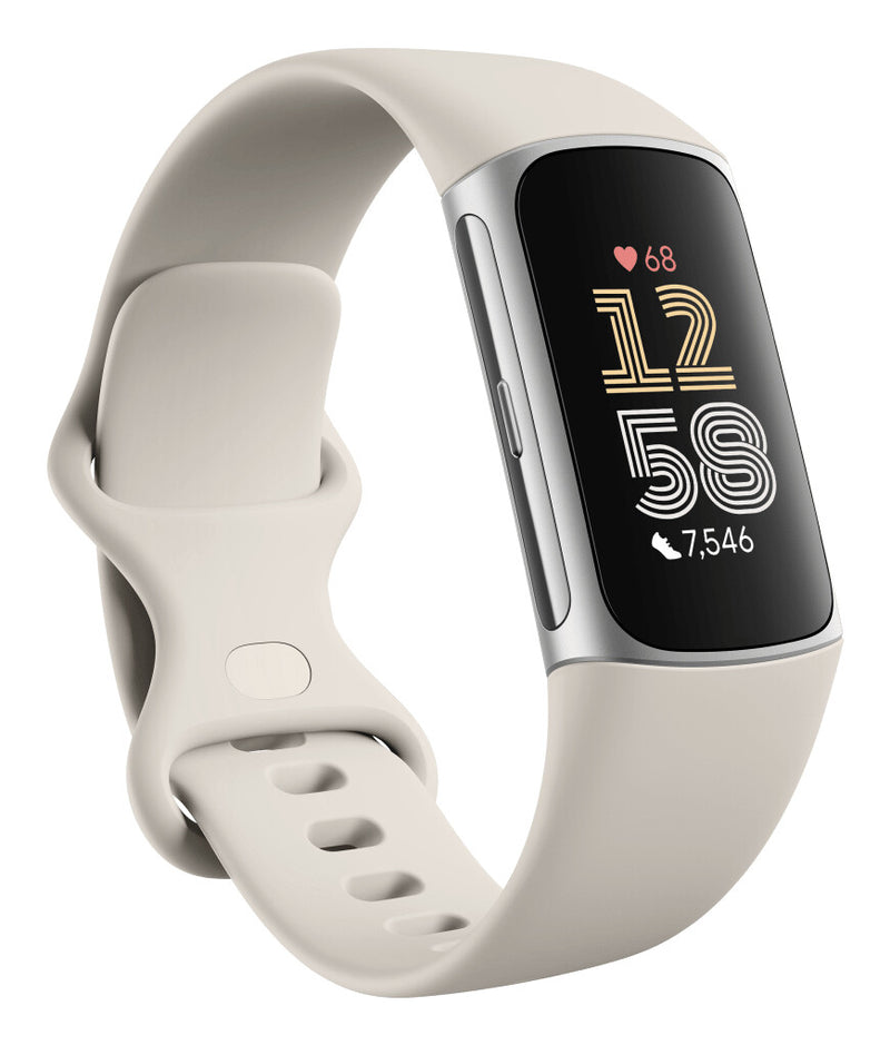 Fitbit Charge 6 AMOLED Aktivitetstracker til håndled Sølv