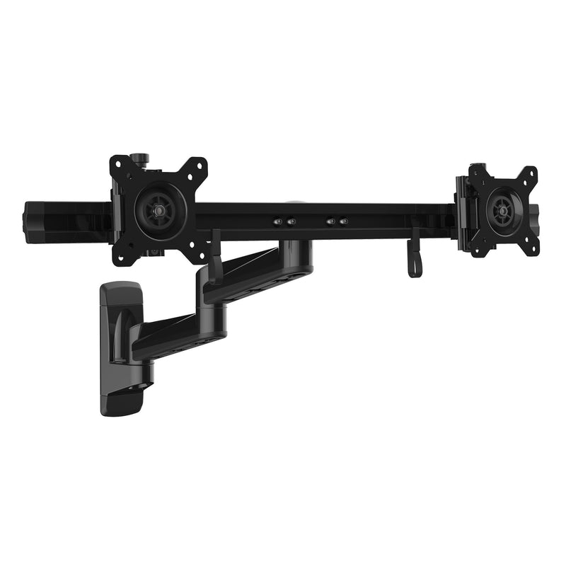 StarTech.com ARMDUALWALL skærmbeslag og -stativer 61 cm (24") Væg Sort