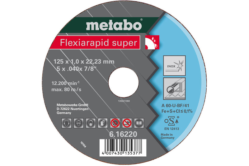 Metabo 616226000 tilbehør vinkelsliber Skæreskive