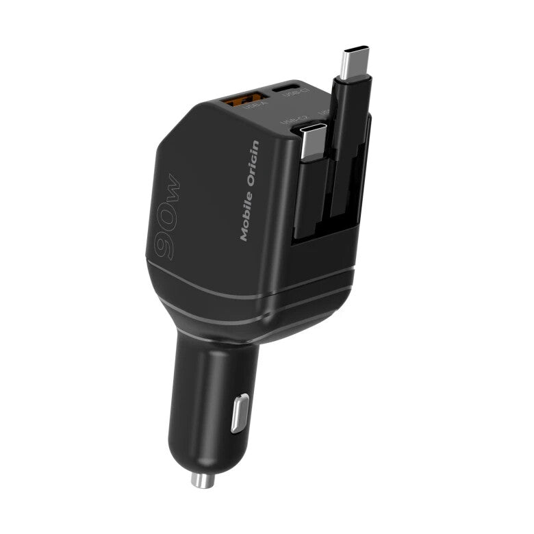 Mobile Origin MO-90CCH-CA22 oplader til mobil enhed Universel Sort Cigartænder Hurtig opladning Automatisk