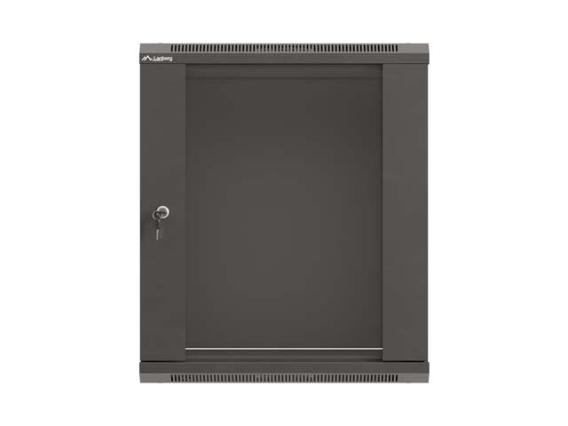 Lanberg WF03-5312-10B stativ 12U Vægmonteret stativ Sort