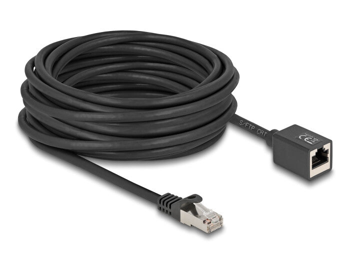 DeLOCK 90323 netværkskabel Sort 10 m Cat6a S/FTP (S-STP)