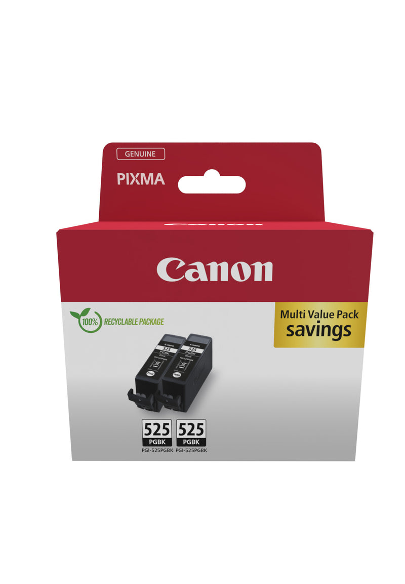 Canon 4529B017 blækpatron 2 stk Original Sort