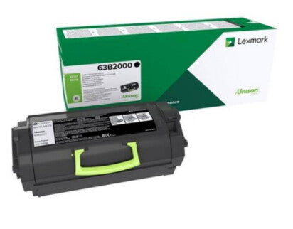 Lexmark 63B2000 tonerpatron 1 stk Original Sort