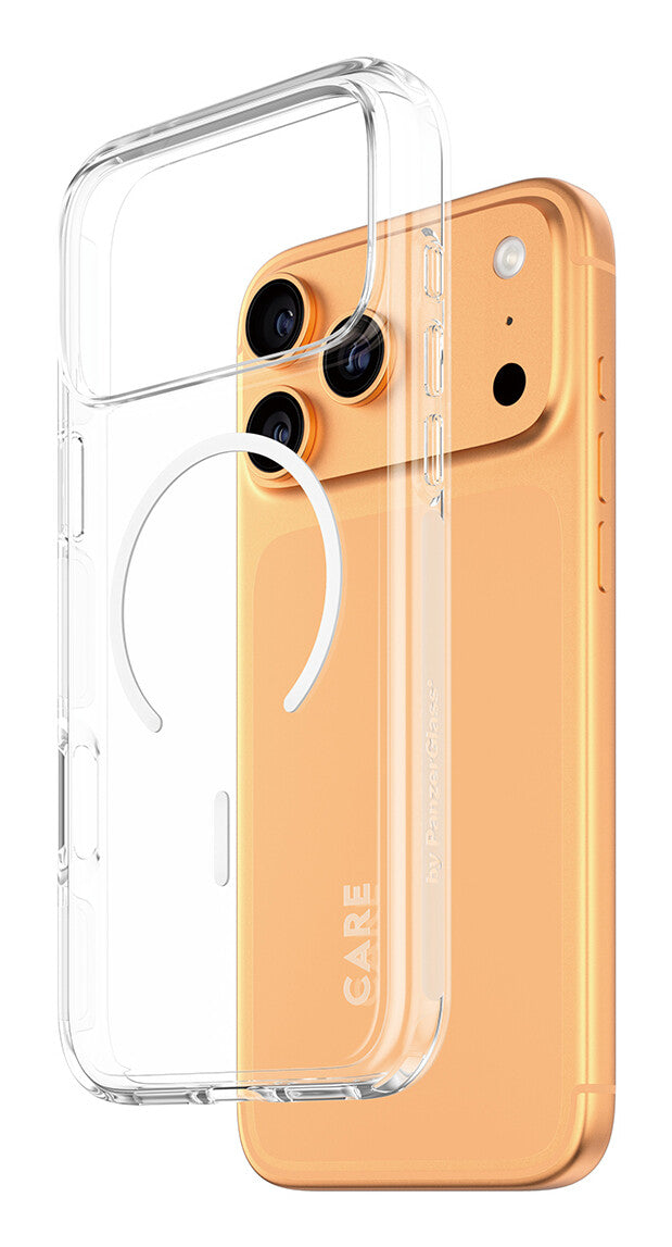 PanzerGlass CARE™ by ® Urban Explorer Case Transparent m. Hvid MagSafe iPhone 17 Pro Max